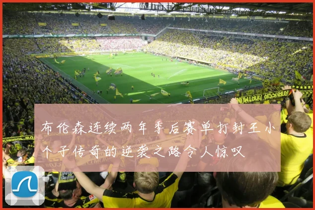 布伦森连续两年季后赛单打封王小个子传奇的逆袭之路令人惊叹